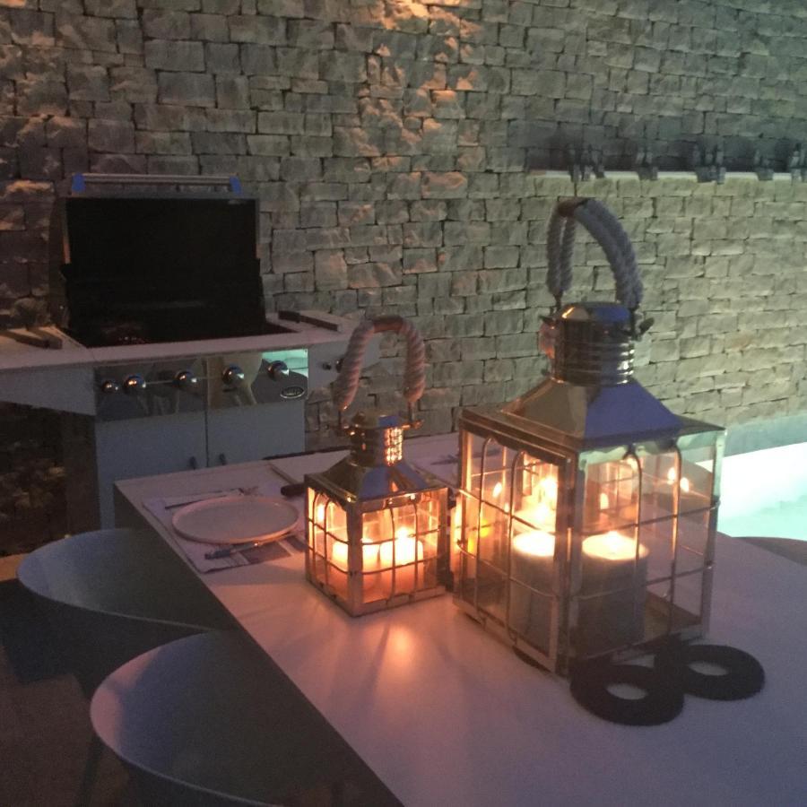 Barić Draga Villa Basthel Direct Aan Zee ,Verwarmd Zwembad En Sauna מראה חיצוני תמונה